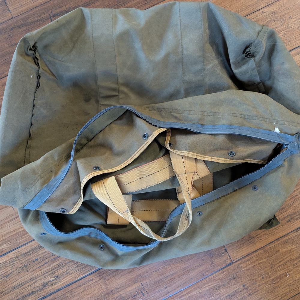 Olive Green Canvas Tote Bag